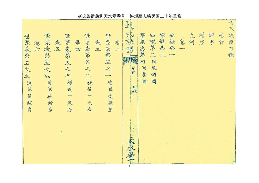 图片[2]-湖南张家界慈利赵氏族谱（天水堂）电子版PDF下载-中华家谱网
