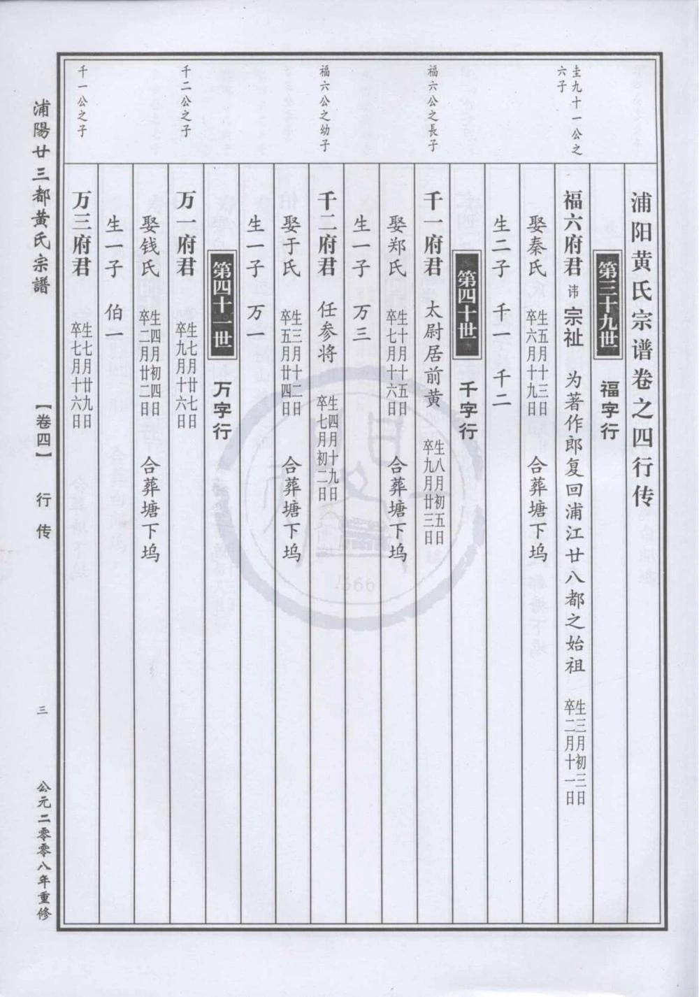 图片[5]-浙江金华浦阳后黄黄氏五大族宗谱电子版PDF下载-中华家谱网