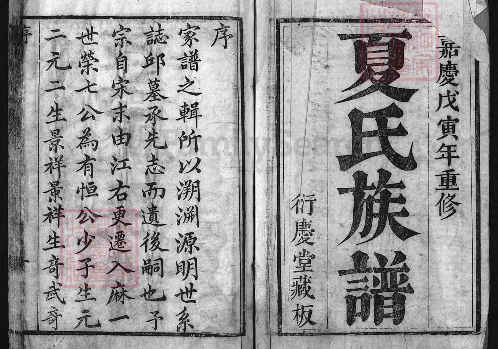 湖北麻城夏氏族谱电子版PDF下载-中华家谱网