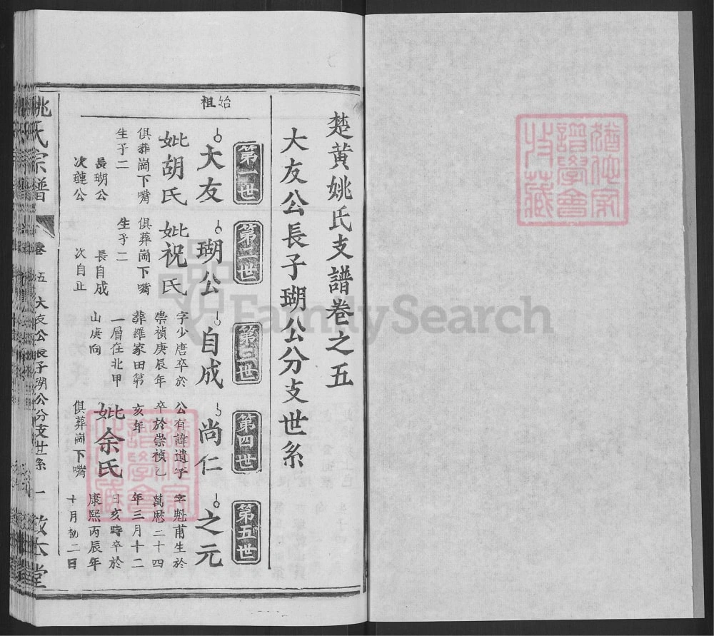 图片[5]-湖北武汉新洲区姚氏家乘（敦本堂）电子版PDF下载-中华家谱网