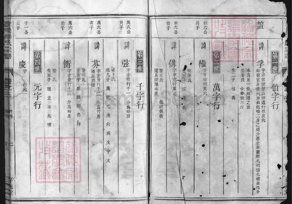 浙江兰溪宏农杨氏宗谱（存义堂）电子版PDF下载-中华家谱网