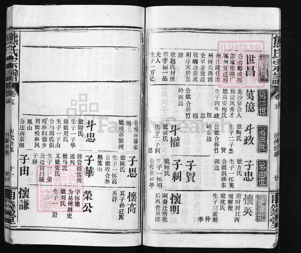 图片[5]-湖北武汉武昌区熊氏宗谱（雨钱堂）电子版PDF下载-中华家谱网