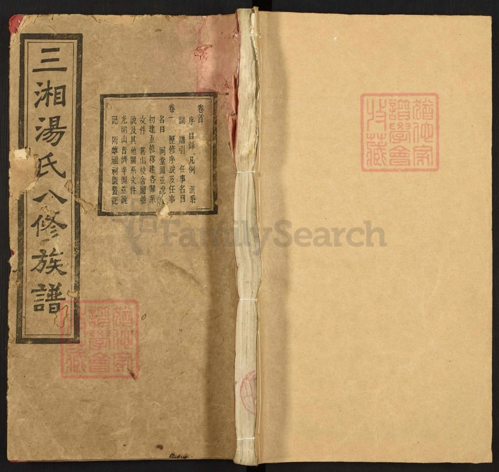 图片[1]-湖南长沙宁乡三湘汤氏八修族谱（双桂堂）电子版PDF下载-中华家谱网