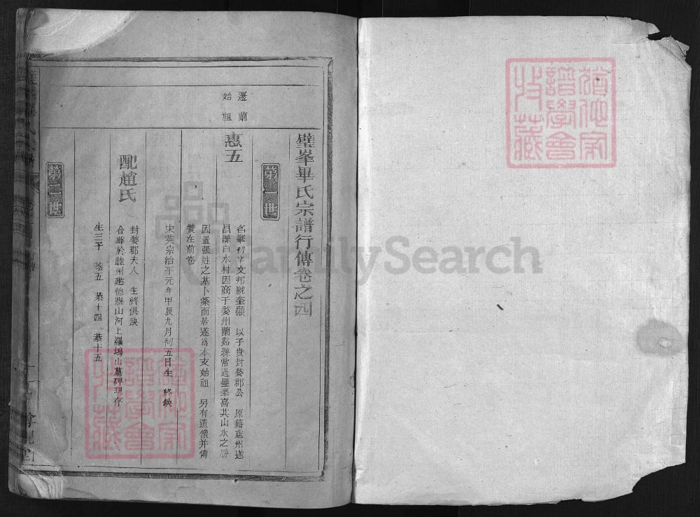 图片[5]-浙江兰溪璧峰河南郡毕氏宗谱（尊亲堂）电子版PDF下载-中华家谱网