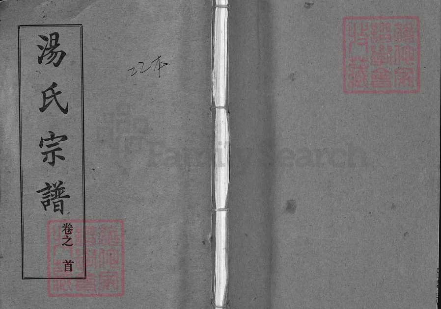 湖北武汉黄陂区汤氏宗谱（玉茗堂）电子版PDF下载-中华家谱网
