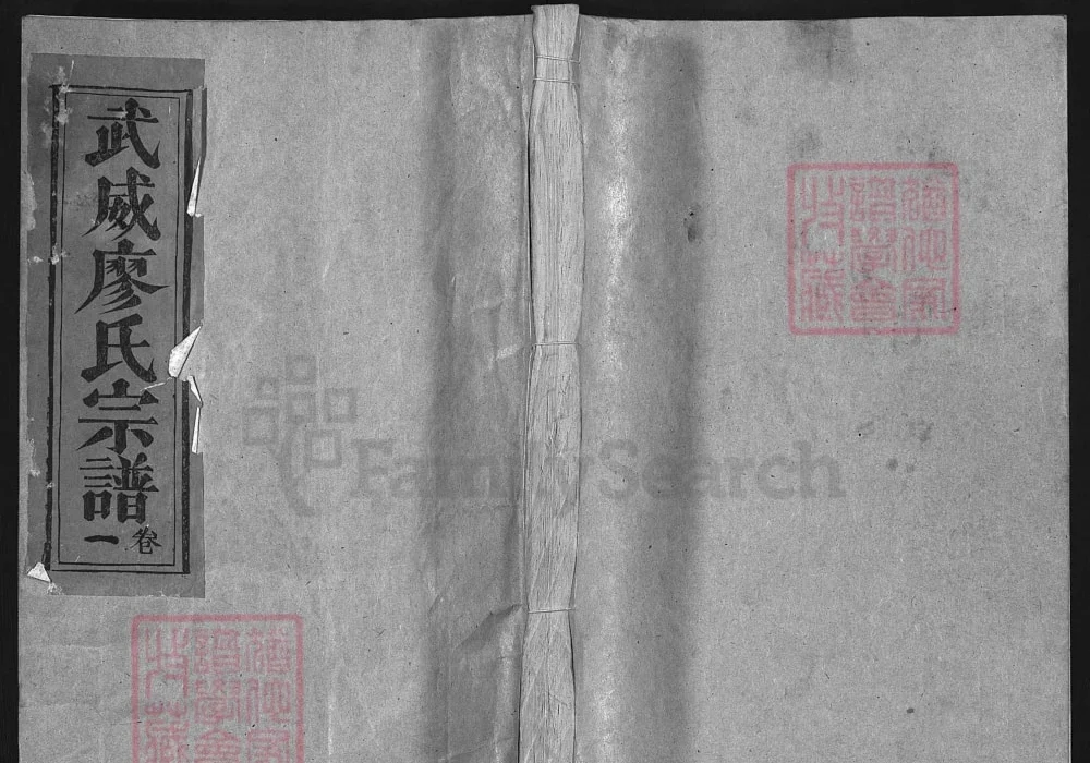 江西上饶武威廖氏宗谱电子版PDF下载-中华家谱网