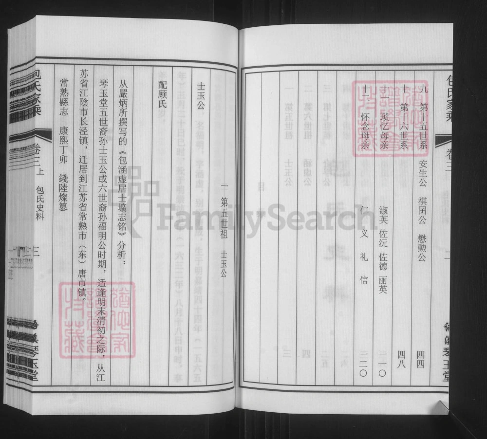 图片[5]-江苏常熟东唐市包氏重修家乘（语溪琴玉堂）电子版PDF下载-中华家谱网