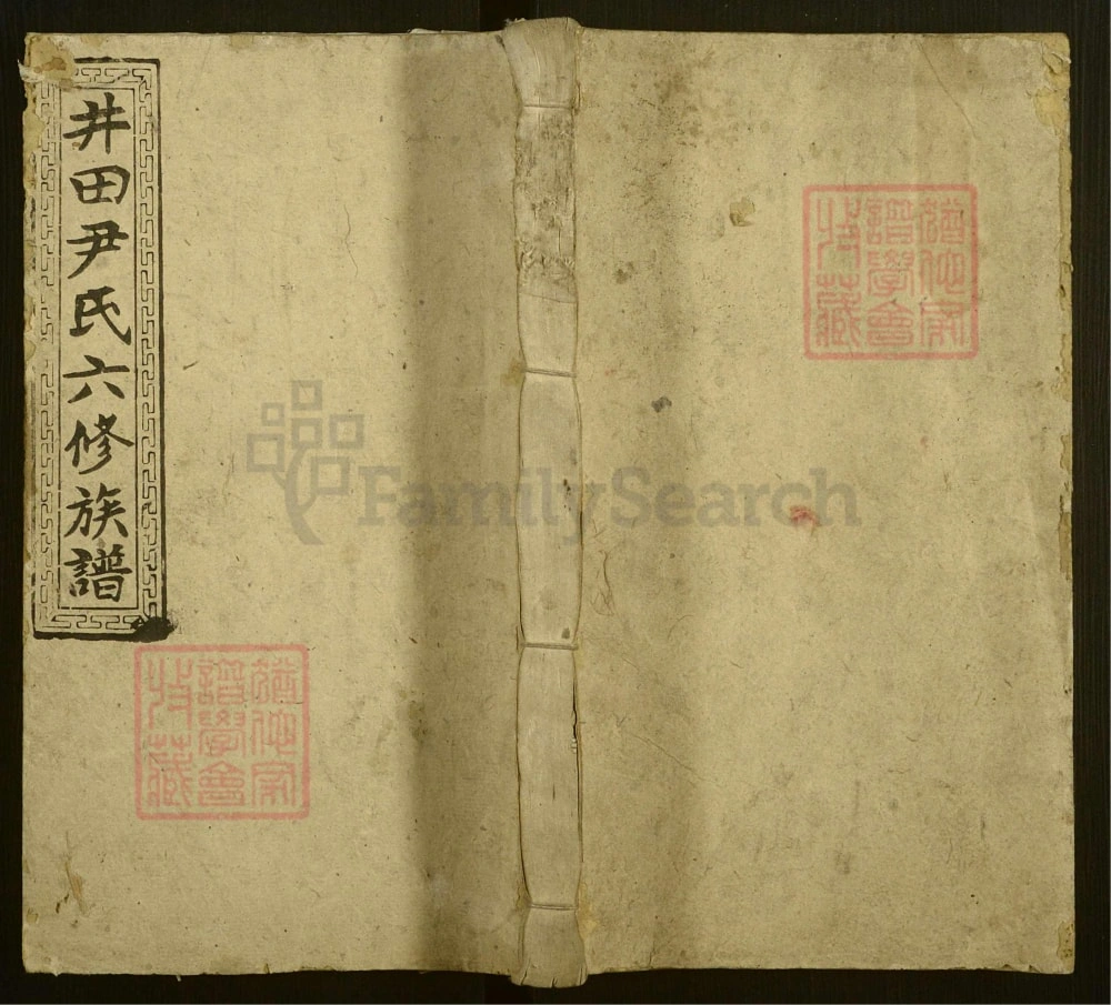 图片[1]-湖南邵阳仁风井田尹氏六修族谱（柏桂堂，民国35年本）电子版PDF下载-中华家谱网