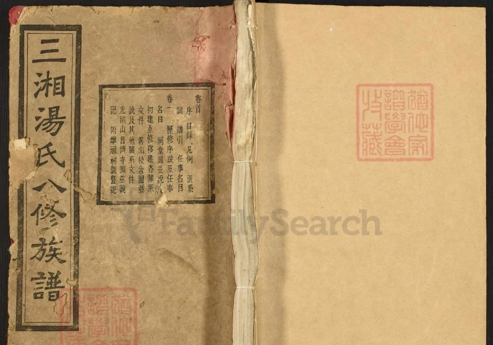 湖南长沙宁乡三湘汤氏八修族谱（双桂堂）电子版PDF下载-中华家谱网