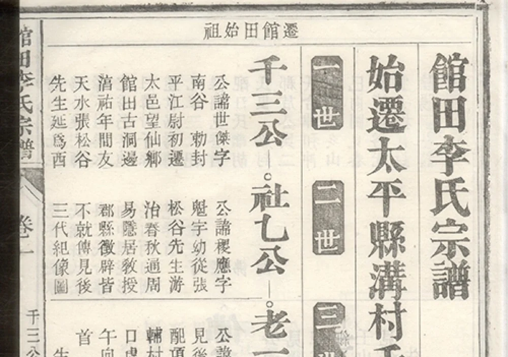 安徽黄山江南宁国府太平县馆田李氏宗谱电子版PDF下载-中华家谱网