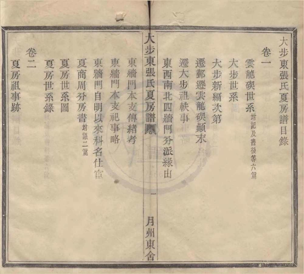 图片[2]-浙江宁波大步东张氏夏房谱电子版PDF下载-中华家谱网