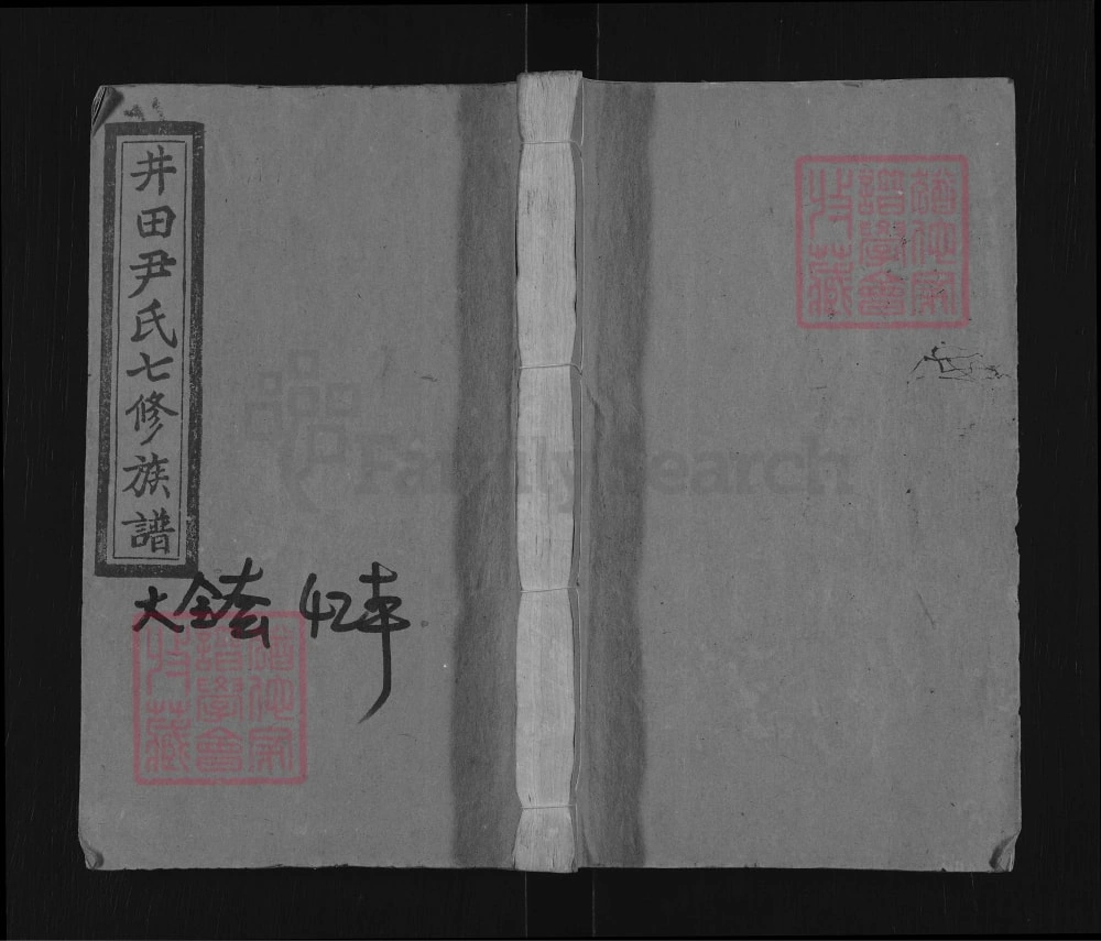 图片[1]-湖南邵阳仁风井田尹氏七修族谱（柏桂堂，1994年本）电子版PDF下载-中华家谱网