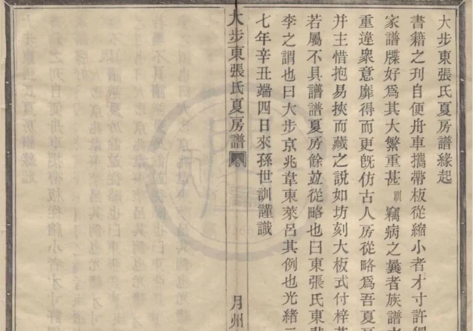 浙江宁波大步东张氏夏房谱-中华家谱网