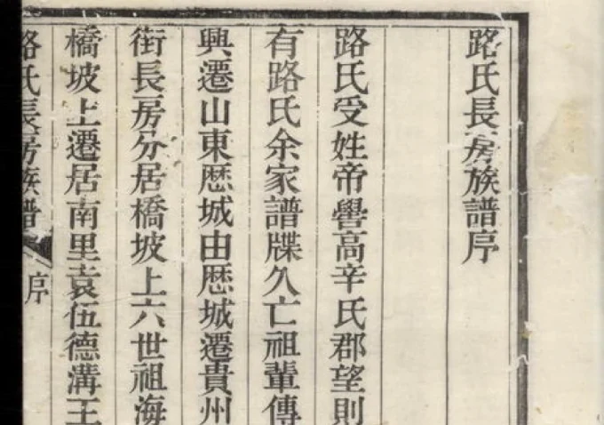 贵州毕节路氏长房族谱-中华家谱网