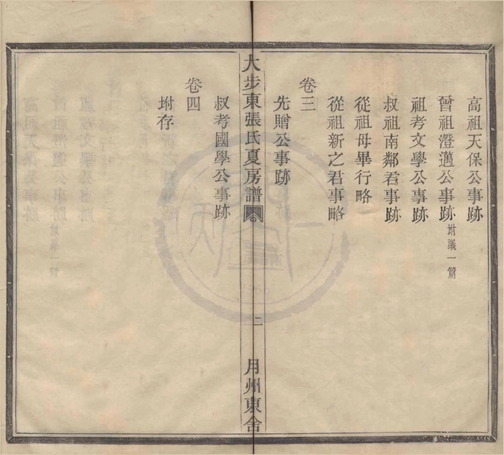 图片[3]-浙江宁波大步东张氏夏房谱电子版PDF下载-中华家谱网