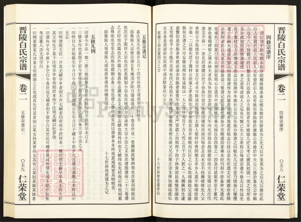 图片[3]-江苏常州晋陵白氏宗谱（仁荣堂）电子版PDF下载-中华家谱网