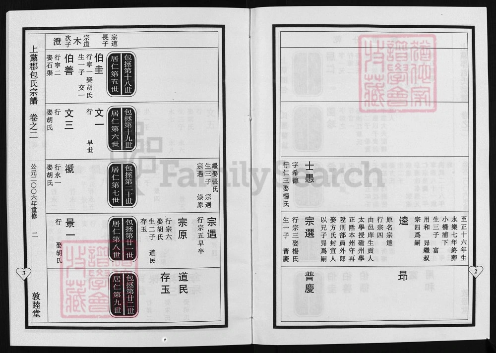 图片[3]-浙江兰溪上党郡包氏宗谱（敦睦堂）电子版PDF下载-中华家谱网