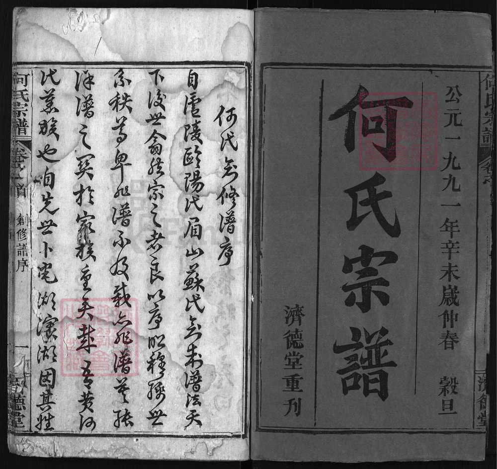 图片[2]-湖北黄冈何氏宗谱（济德堂）电子版PDF下载-中华家谱网