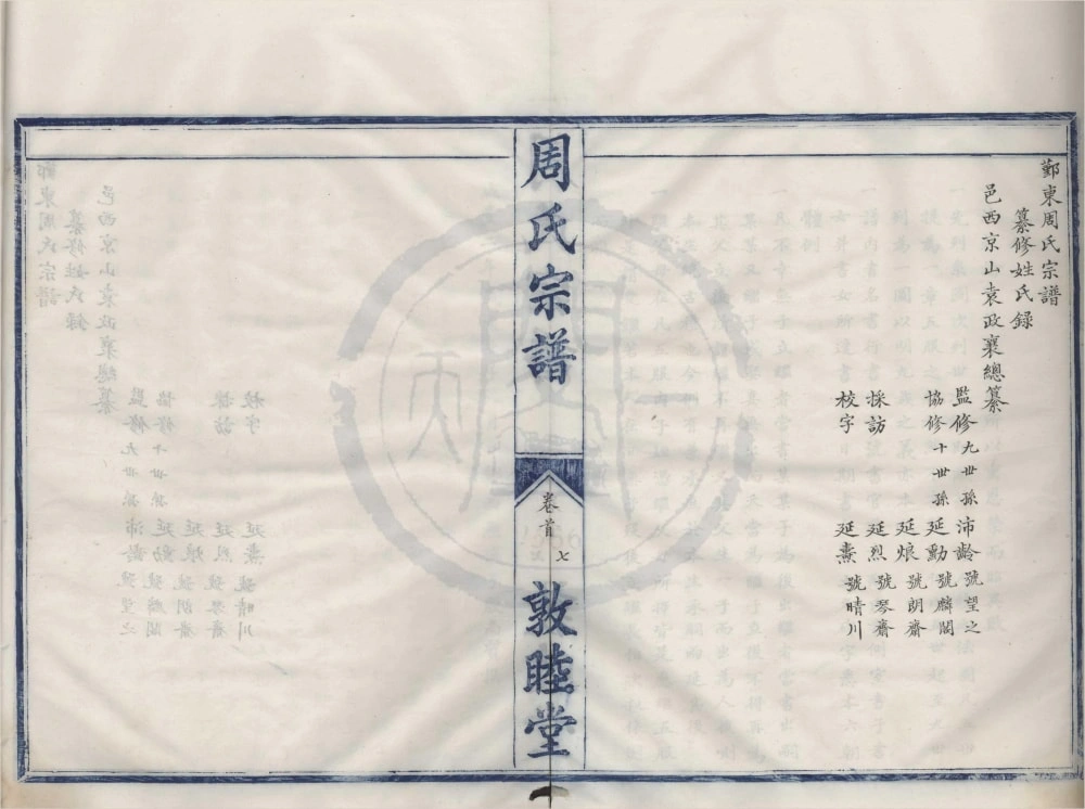 图片[2]-浙江宁波鄞州区鄞东周氏宗谱（敦睦堂）电子版PDF下载-中华家谱网