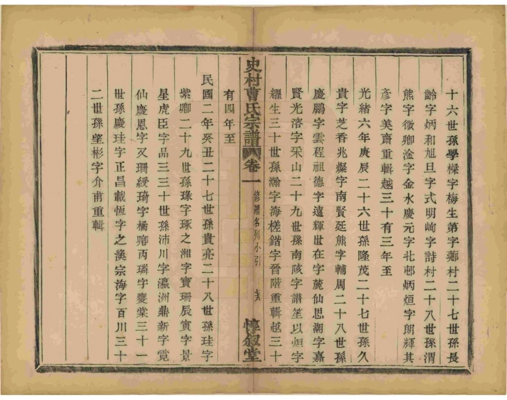 图片[4]-浙江杭州萧山史村曹氏宗谱（惇叙堂）电子版PDF下载-中华家谱网