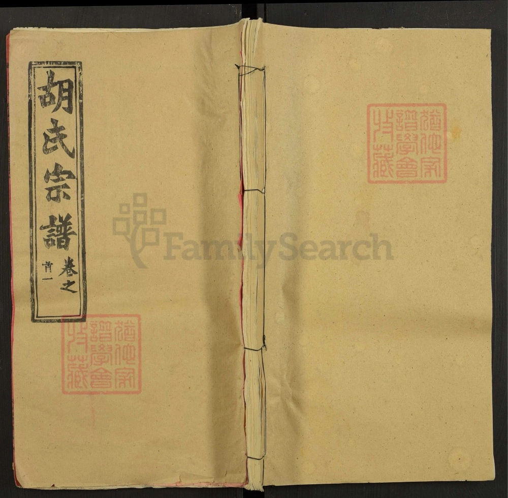 图片[1]-湖北黄冈河南信阳合修胡氏宗谱（安定堂）电子版PDF下载-中华家谱网