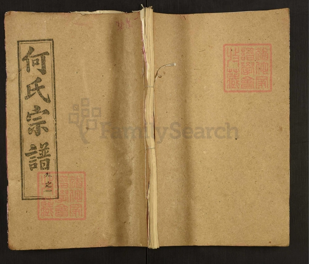 图片[1]-湖北黄冈何氏宗谱（弘德堂）电子版PDF下载-中华家谱网