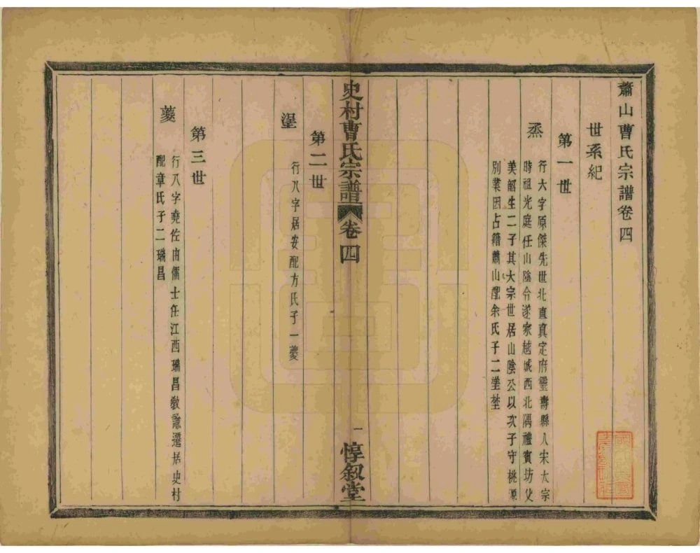 图片[5]-浙江杭州萧山史村曹氏宗谱（惇叙堂）电子版PDF下载-中华家谱网