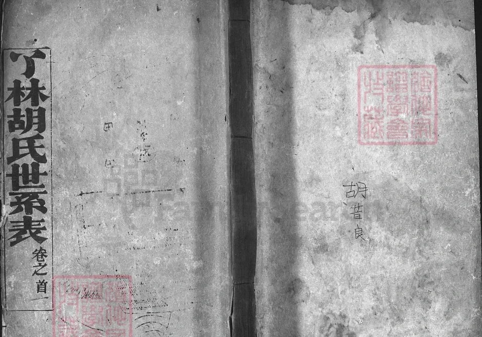 湖北麻城了林胡氏世系表（精一堂）电子版PDF下载-中华家谱网