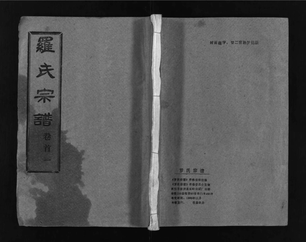 图片[1]-湖北武汉新洲区罗氏宗谱（柏林堂）电子版PDF下载-中华家谱网