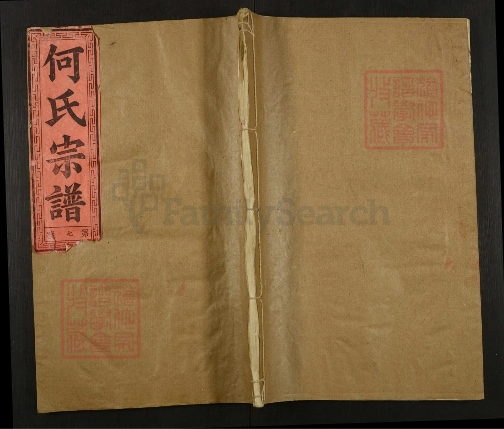 图片[1]-湖北咸宁何氏宗谱（三何堂）电子版PDF下载-中华家谱网