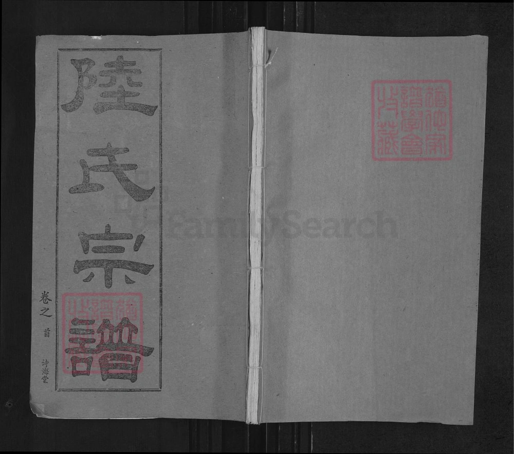 图片[1]-湖北武汉黄陂区陆氏宗谱（诗海堂）电子版PDF下载-中华家谱网
