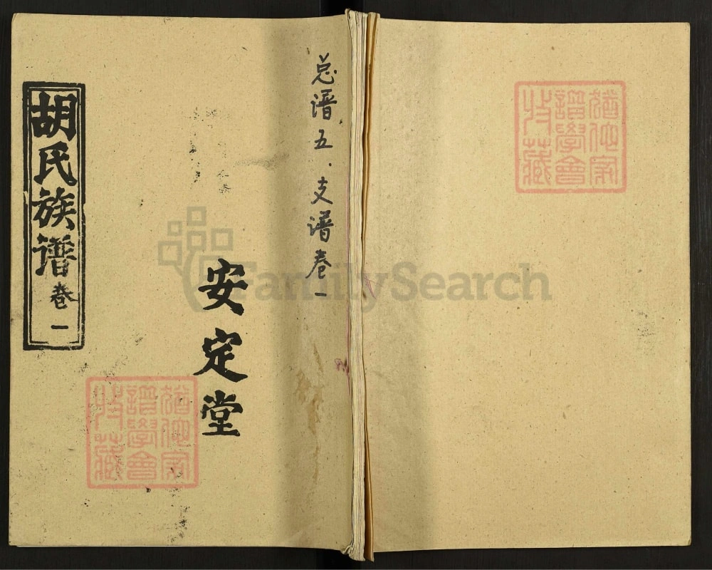 图片[1]-湖北咸宁通城县胡氏族谱（安定堂）电子版PDF下载-中华家谱网