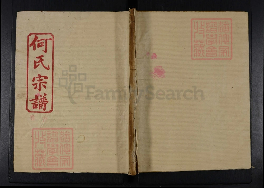 图片[1]-湖北黄冈黄梅县何氏宗谱（九井堂）电子版PDF下载-中华家谱网