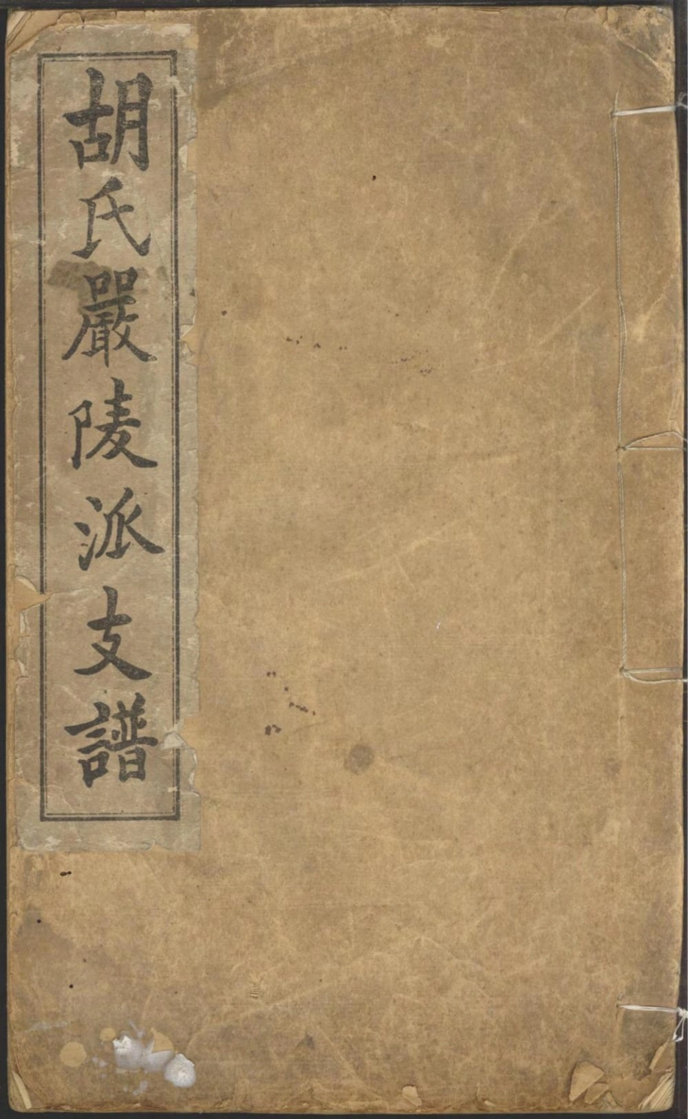 图片[1]-浙江建德胡氏严陵派支谱电子版PDF下载-中华家谱网