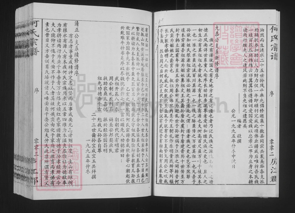 图片[3]-江苏淮安何氏宗谱（三高堂、庐江堂、敦说堂）电子版PDF下载-中华家谱网