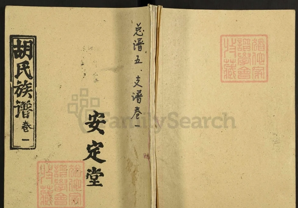 湖北咸宁通城县胡氏族谱（安定堂）电子版PDF下载-中华家谱网