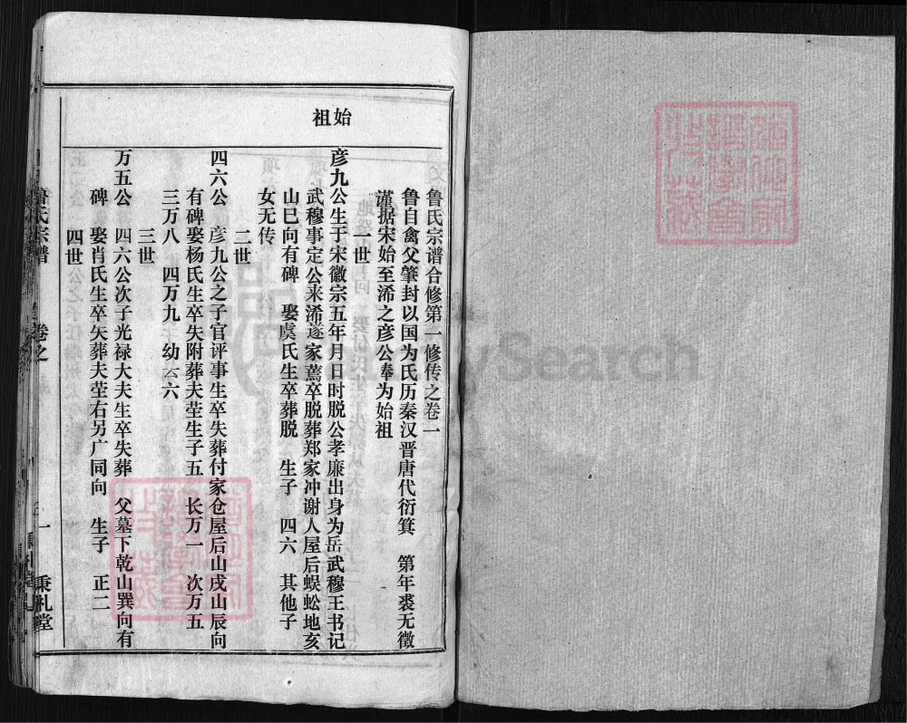 图片[5]-湖北黄冈浠水县鲁氏宗谱（秉礼堂，1994年本）电子版PDF下载-中华家谱网