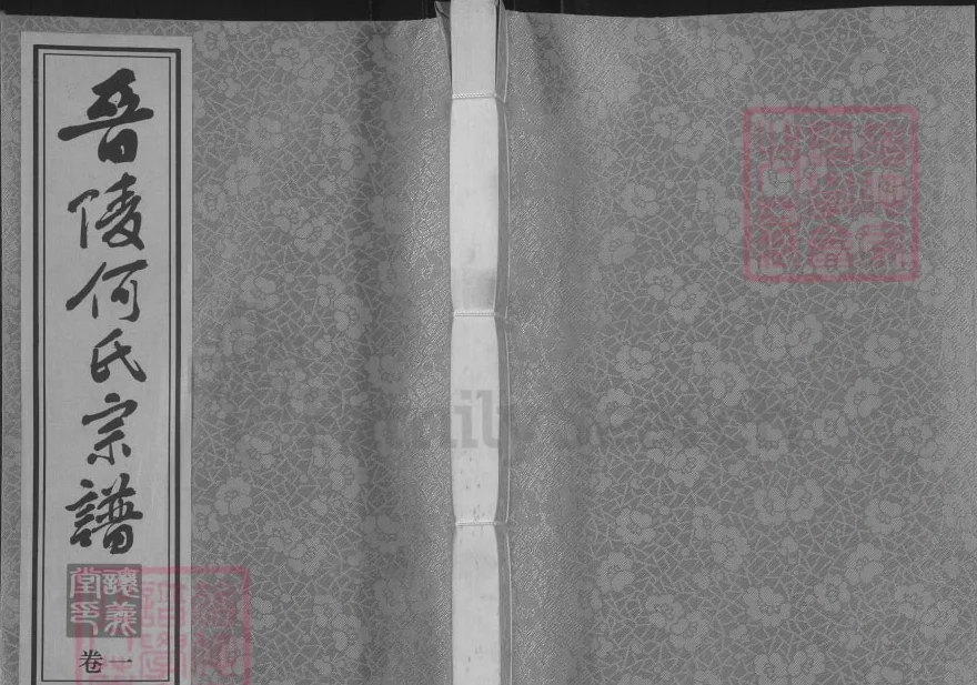江苏常州晋陵何氏宗谱（让义堂）电子版PDF下载-中华家谱网