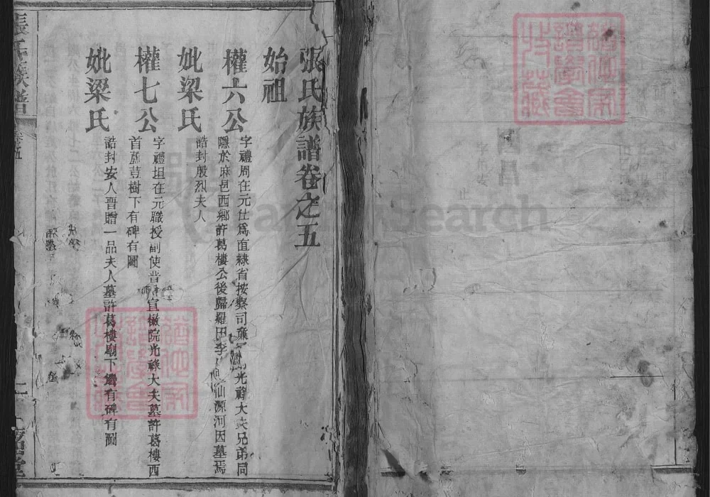 湖北红安张氏族谱(二铭堂)电子版PDF下载-中华家谱网