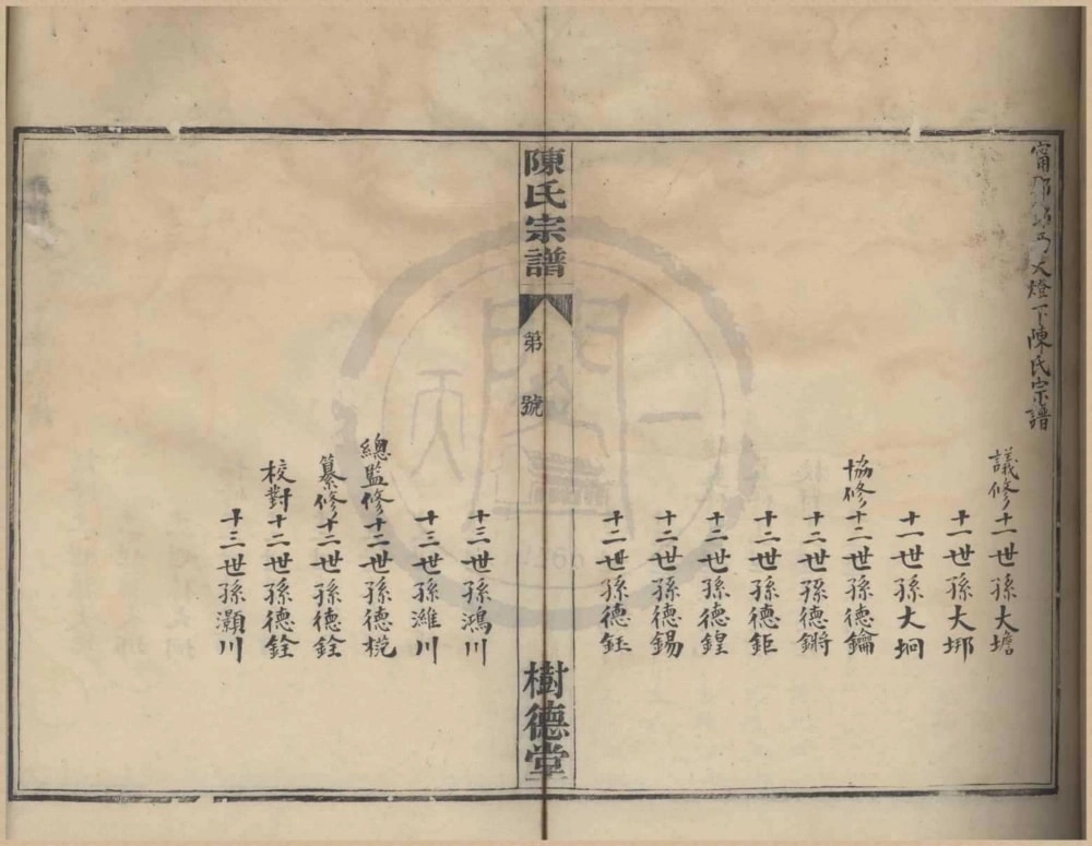 图片[2]-浙江宁波鄞西天灯下陈氏宗谱（树德堂）电子版PDF下载-中华家谱网