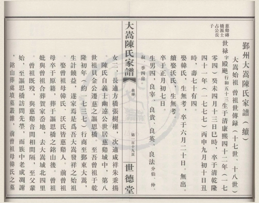 图片[6]-浙江宁波鄞州大嵩陈氏家谱（世德堂）电子版PDF下载-中华家谱网