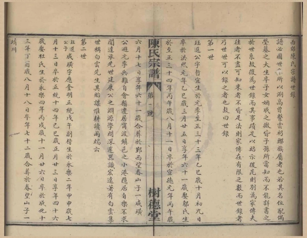 图片[5]-浙江宁波鄞西天灯下陈氏宗谱（树德堂）电子版PDF下载-中华家谱网