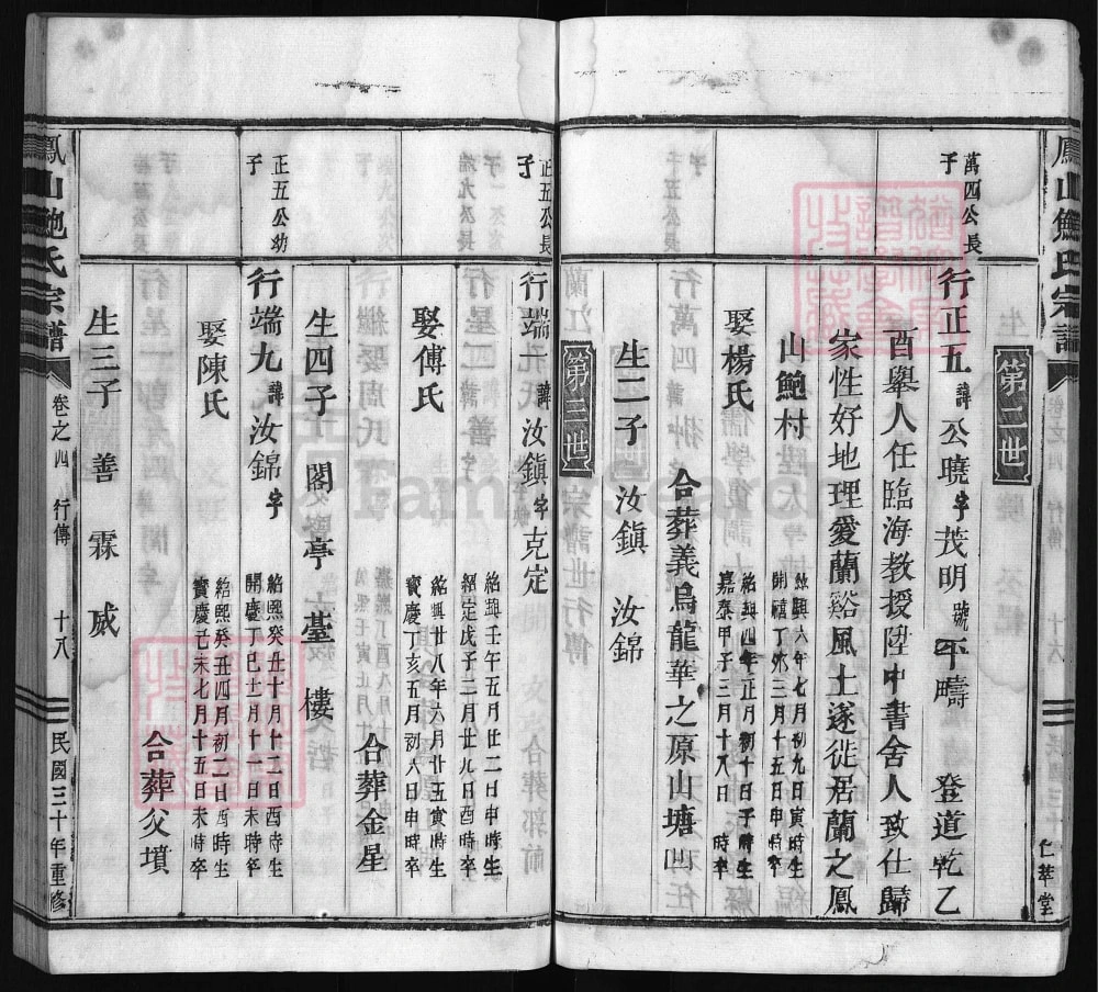 图片[7]-浙江兰溪凤山鲍氏宗谱（仁萃堂）电子版PDF下载-中华家谱网