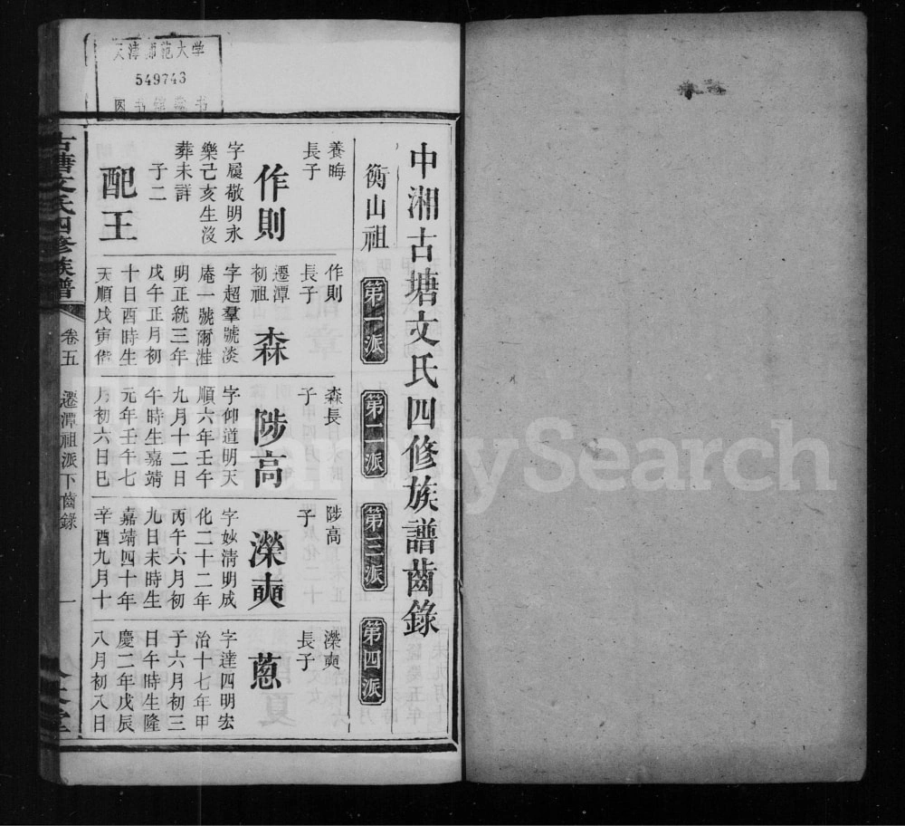 图片[5]-湖南湘潭中湘古塘文氏四修族谱（久大堂）电子版PDF下载-中华家谱网