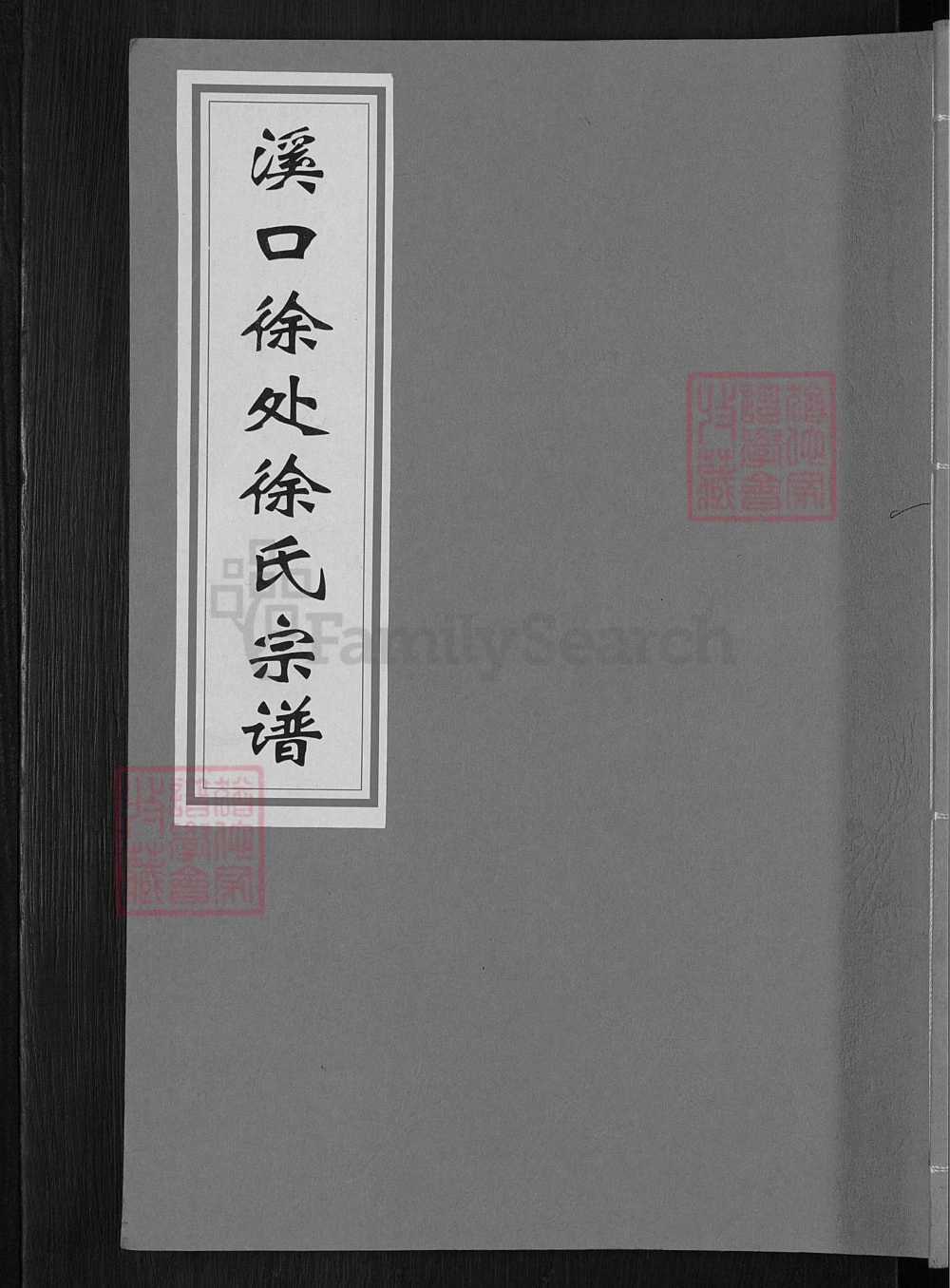 图片[1]-浙江武义溪口徐处徐氏宗谱电子版PDF下载-中华家谱网