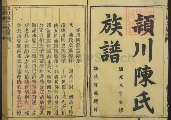 福建宁化颍川陈氏族谱-中华家谱网