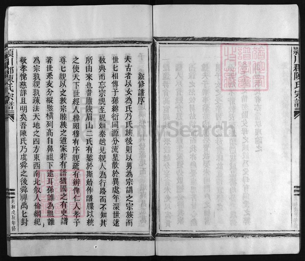 图片[3]-浙江温州平阳县颖川郡陈氏宗谱（聚星堂）电子版PDF下载-中华家谱网