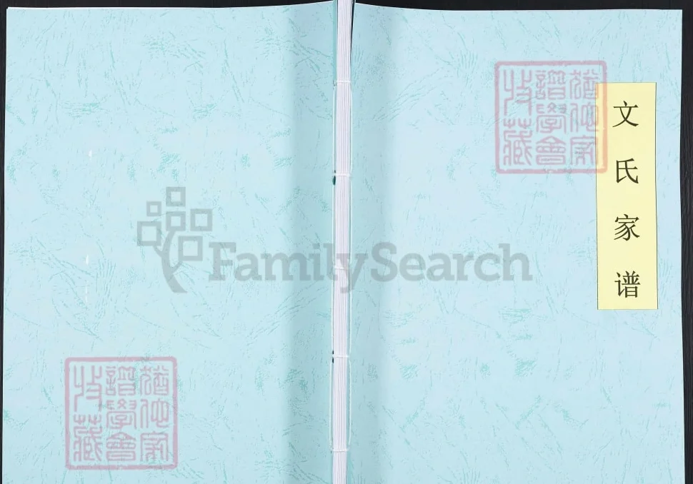 重庆巴南区文氏家谱电子版PDF下载-中华家谱网