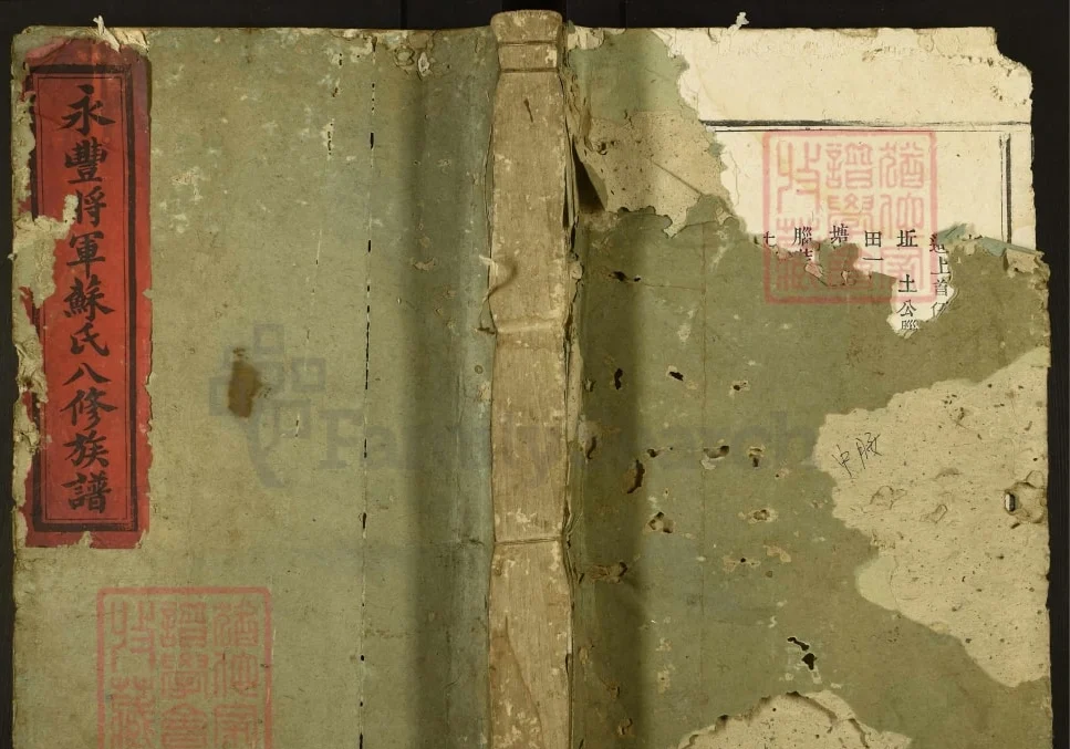 江西吉安永丰将军苏氏八修族谱电子版PDF下载-中华家谱网