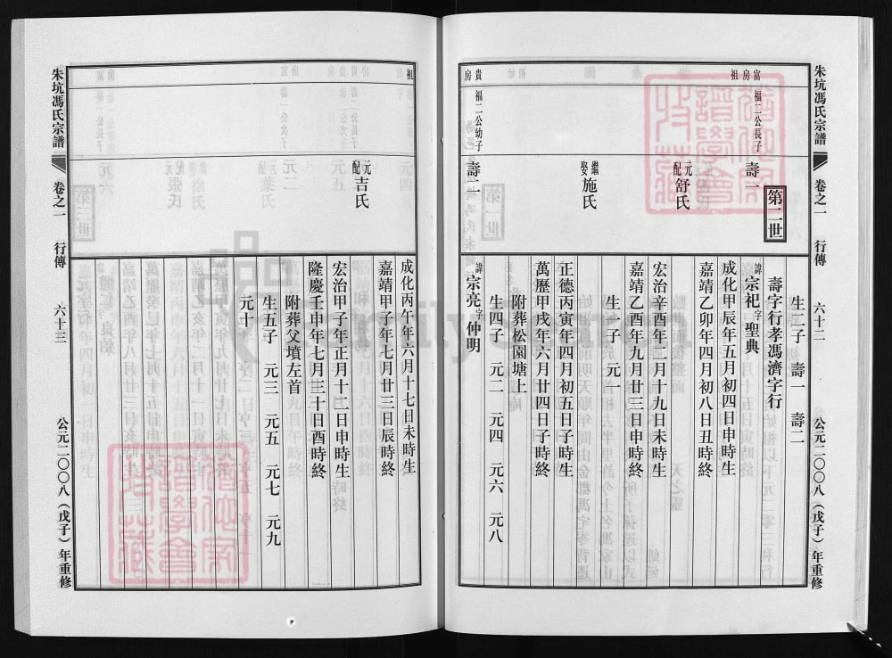 图片[5]-浙江兰溪朱坑冯氏宗谱电子版PDF下载-中华家谱网